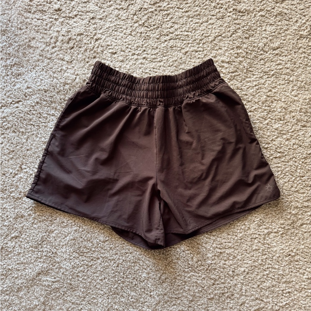 Aerie Offline Brown Athletic Shorts